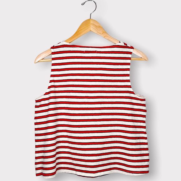 Madewell Chevron Stripe Swingy Tank Top - Picture 2 of 6